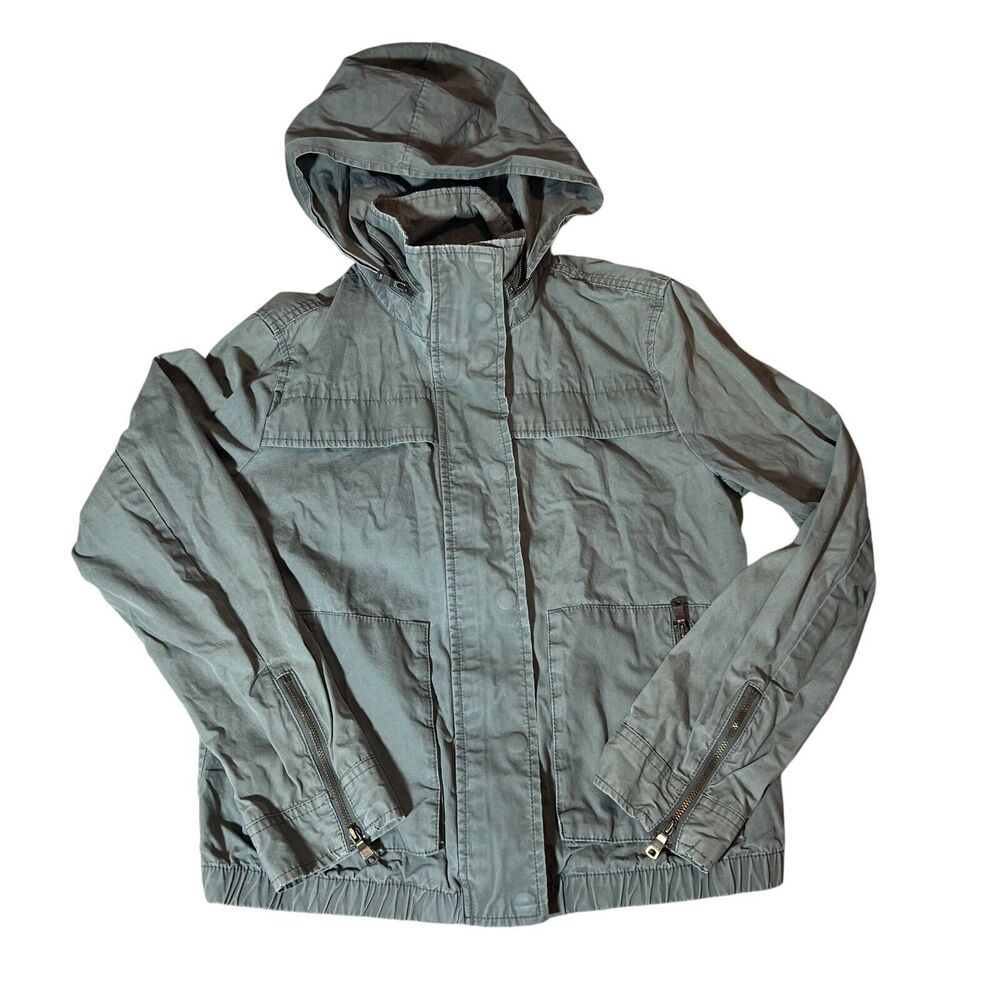 Banana Republic Bomber Jacket Womens Small Olive Green Lightweight Gorpcore Army